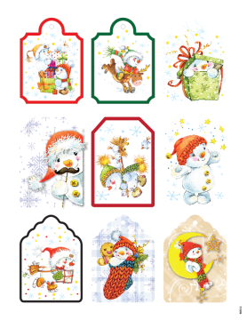 Joyous Christmas - Snowmen Die-Cuts